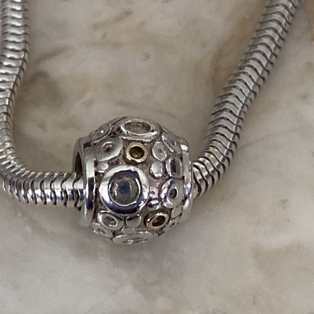 Michael Hill 10K / 925 Sterling Silver Charm Bead